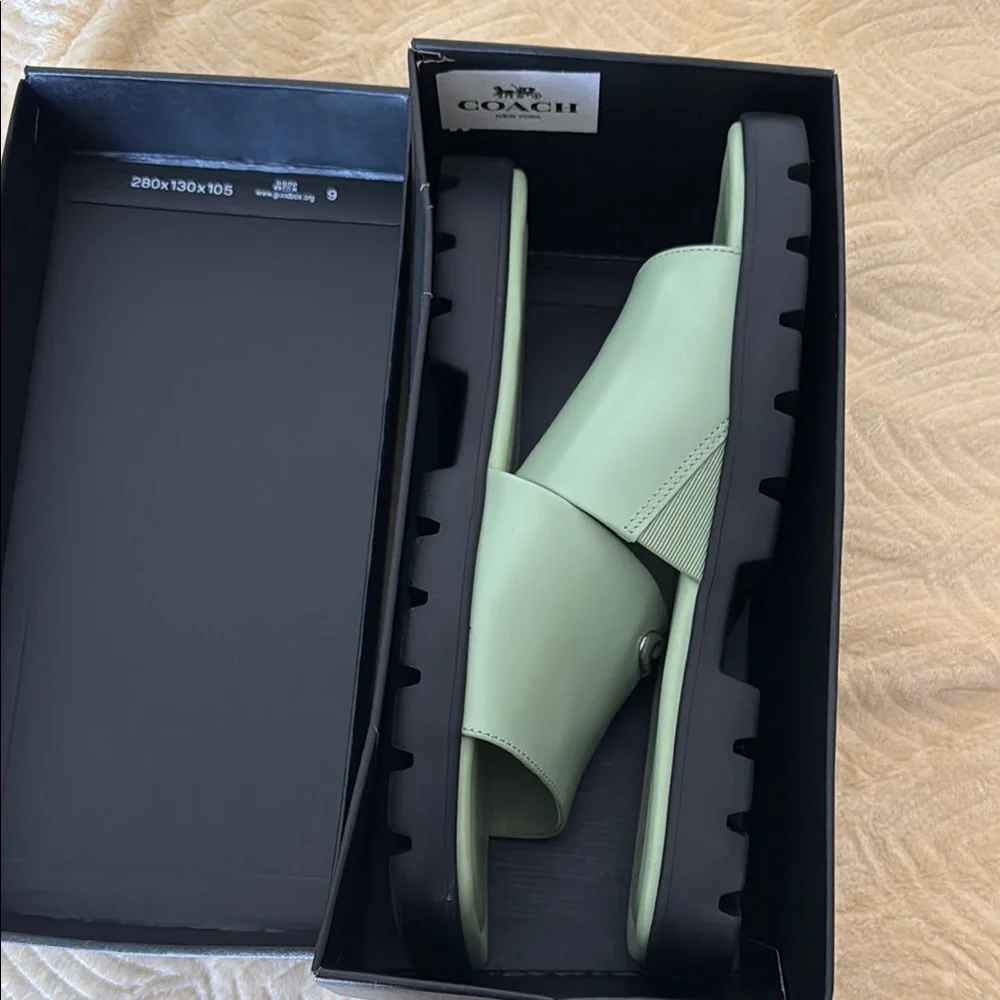 Coach Florence Leather Sandal - Picture 2 of 8